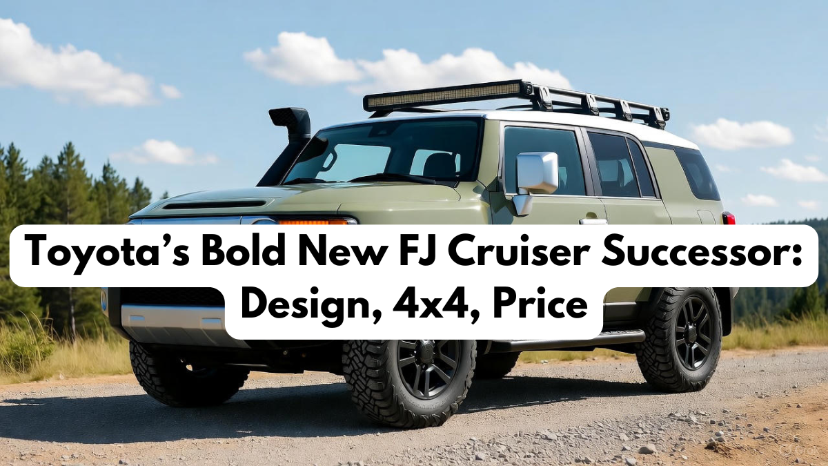 Toyota’s Bold New FJ Cruiser Successor: Design, 4×4, Price