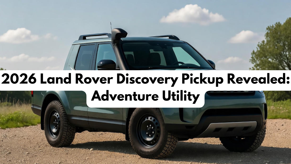 2026 Land Rover Discovery Pickup Revealed: Adventure Utility