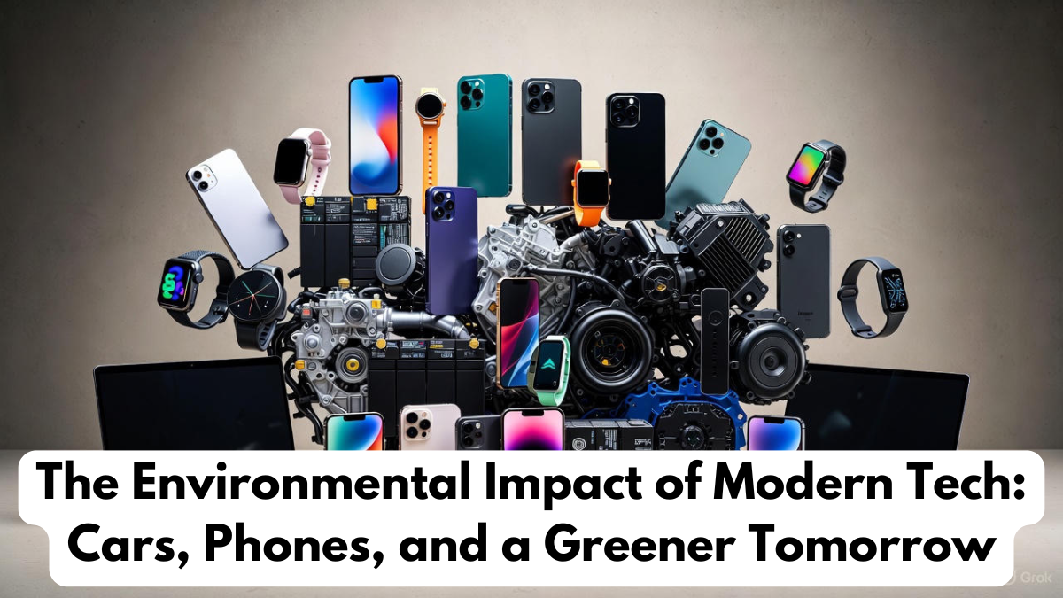 The Environmental Impact of Modern Tech: Cars, Phones, and a Greener Tomorrow