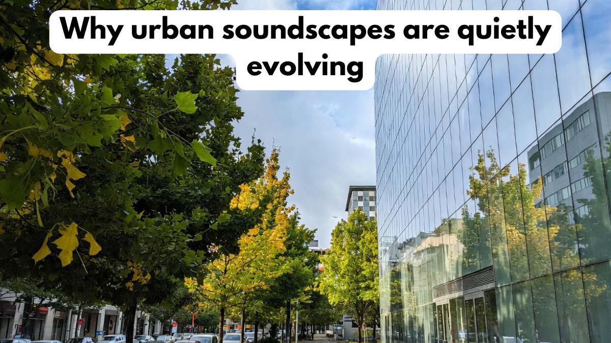 Why urban soundscapes are quietly evolving