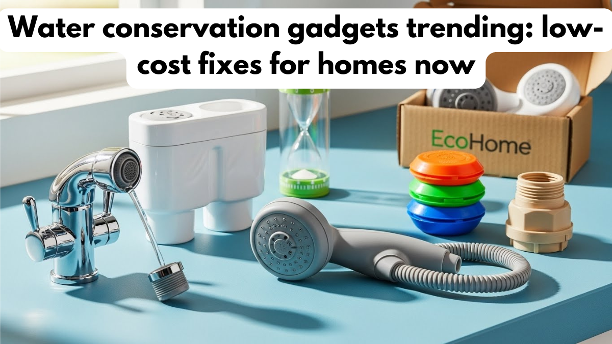 Water conservation gadgets trending: low-cost fixes for homes now