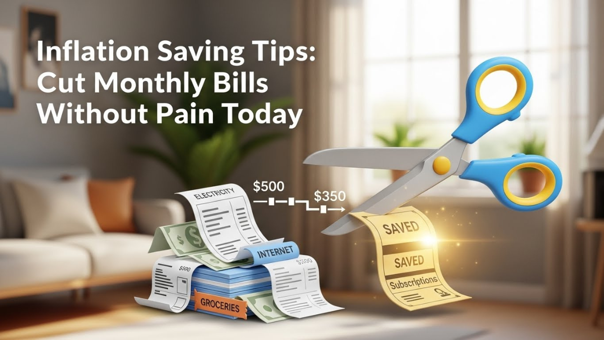 Inflation Saving Tips: Cut Monthly Bills Without Pain Today