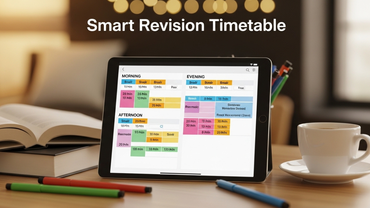Smart Revision Timetable for Exams