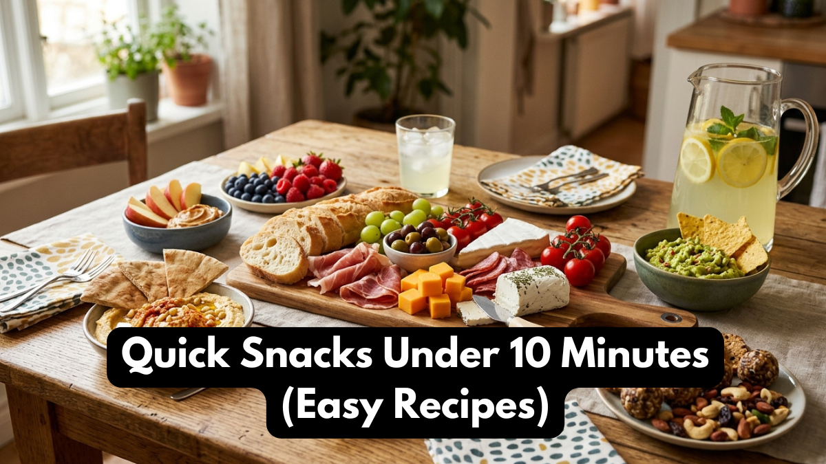 Quick Snacks Under 10 Minutes (Easy Recipes)
